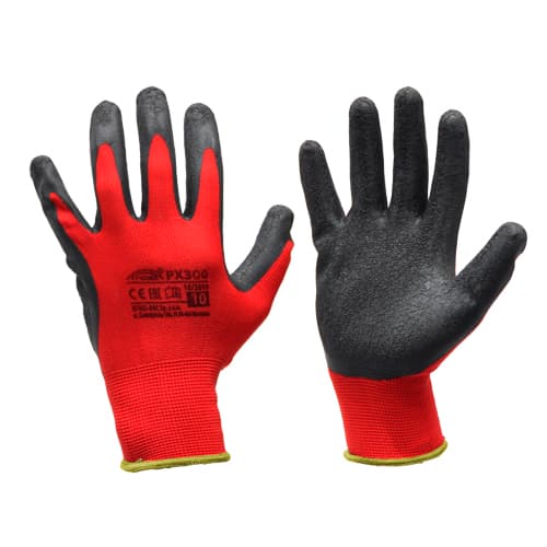 Kindad Latex, MOST PX300, Must/punane