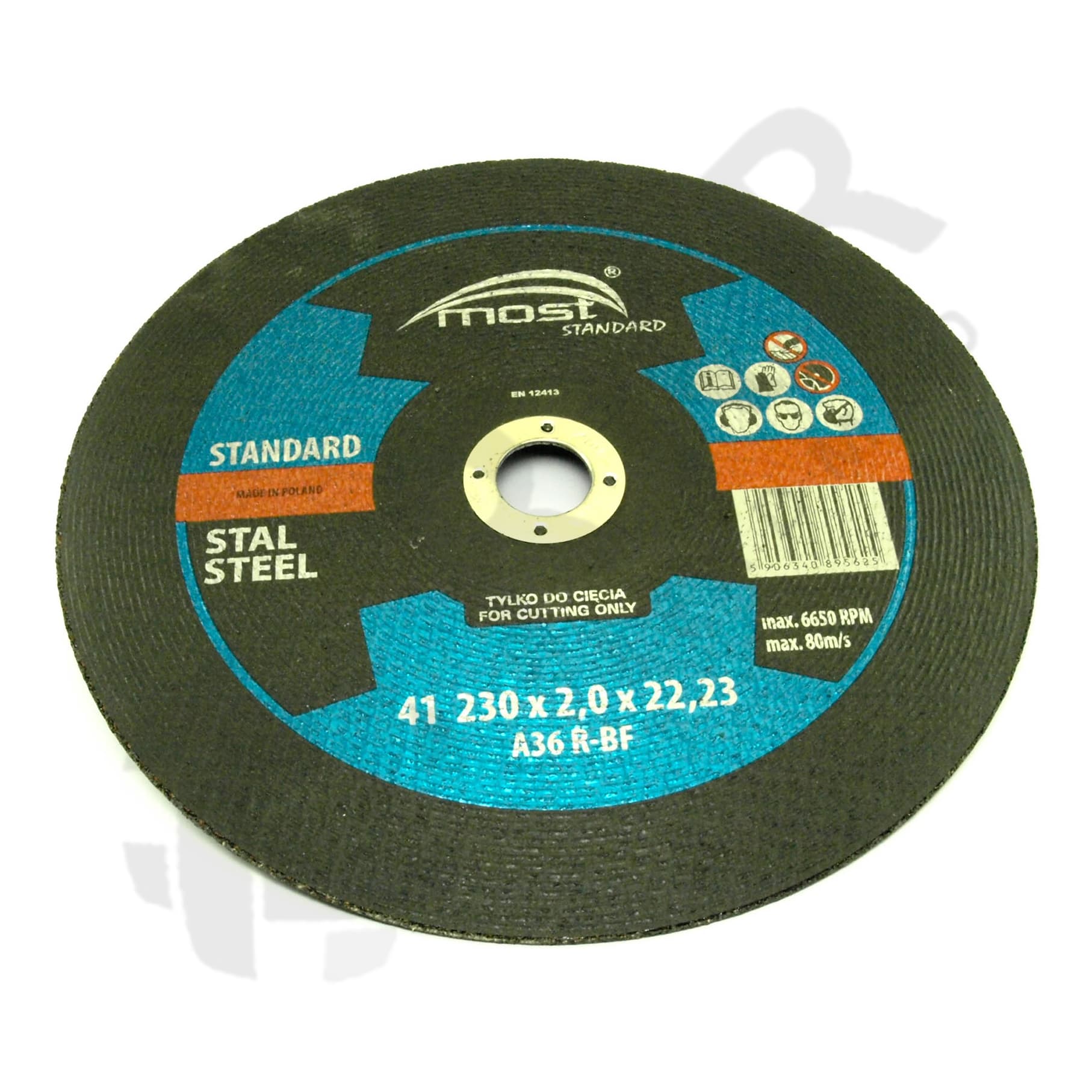 Lõikeketas MOST STANDARD METAL 41 230×2.0×22 A36RBF Pakend 25tk