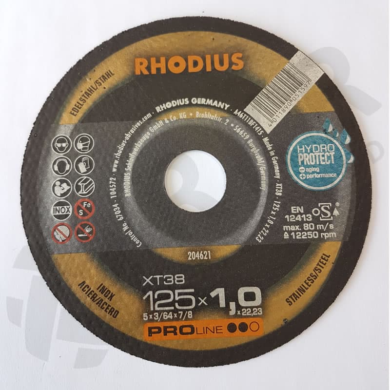Rhodius XT 38 Lõikeketas 125×1.0 HydroProtect