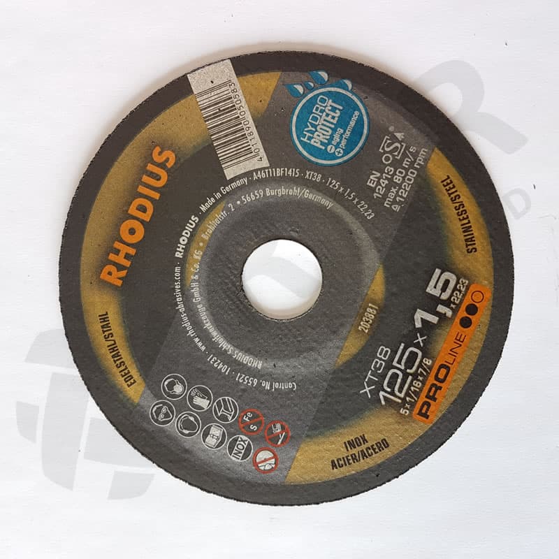 Rhodius XT 38 Lõikeketas 125×1,5 HydroProtect