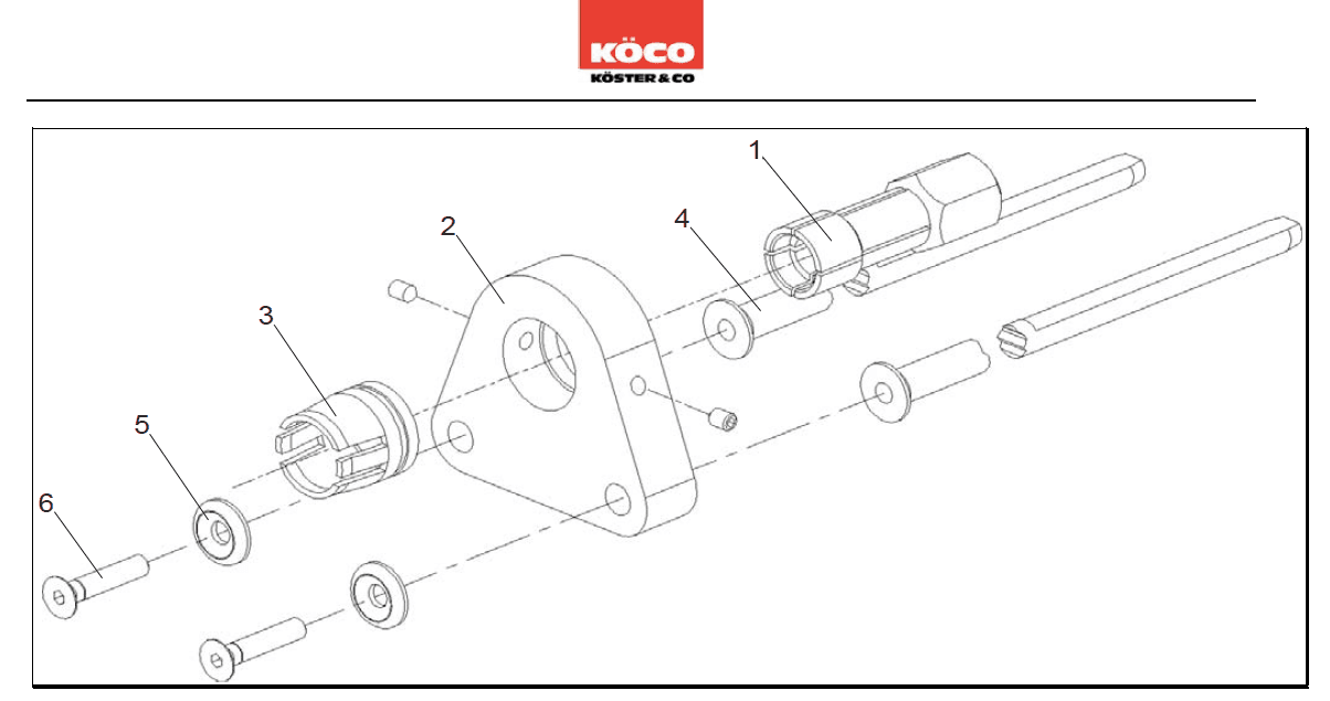 Screw with hexagon socket pos. 6