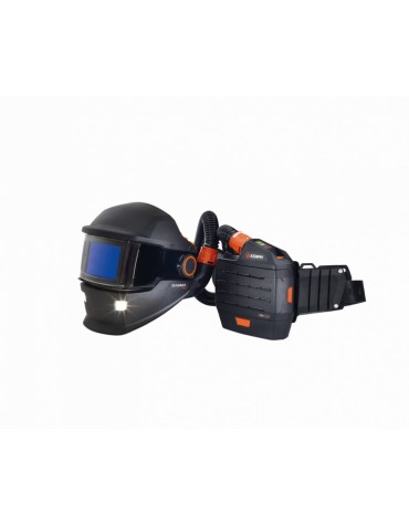 Kemppi GAMMA GTH3 XFA ülestõstetava esiosaga valgustusega ventileeritav keevitusmask + XA 74 kõige suurem Life+ Color filter + PFU 210E puhur koos suure HD akuga