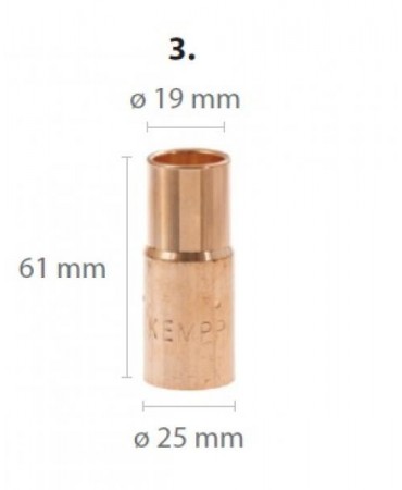 GX gaasidüüs L61mm / D19mm suur (305G, 405W, 428W)