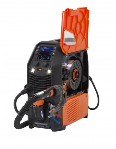 MASTER M 205 PULSE 1f-230V 200A + GX305W 5m käpaga, ilma käruta, vedelikjahutusega komplekt: manual MIG, synergic MIG, pulse MIG, double Pulse, MMA, (dc) lift TIG